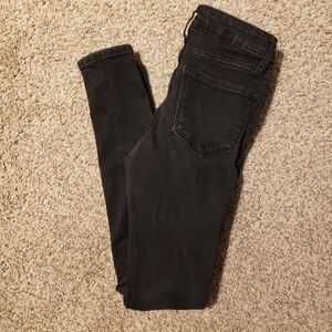 Old Navy Rock Star Super Skinny Mid Rise Womens Jeans Black Size 00